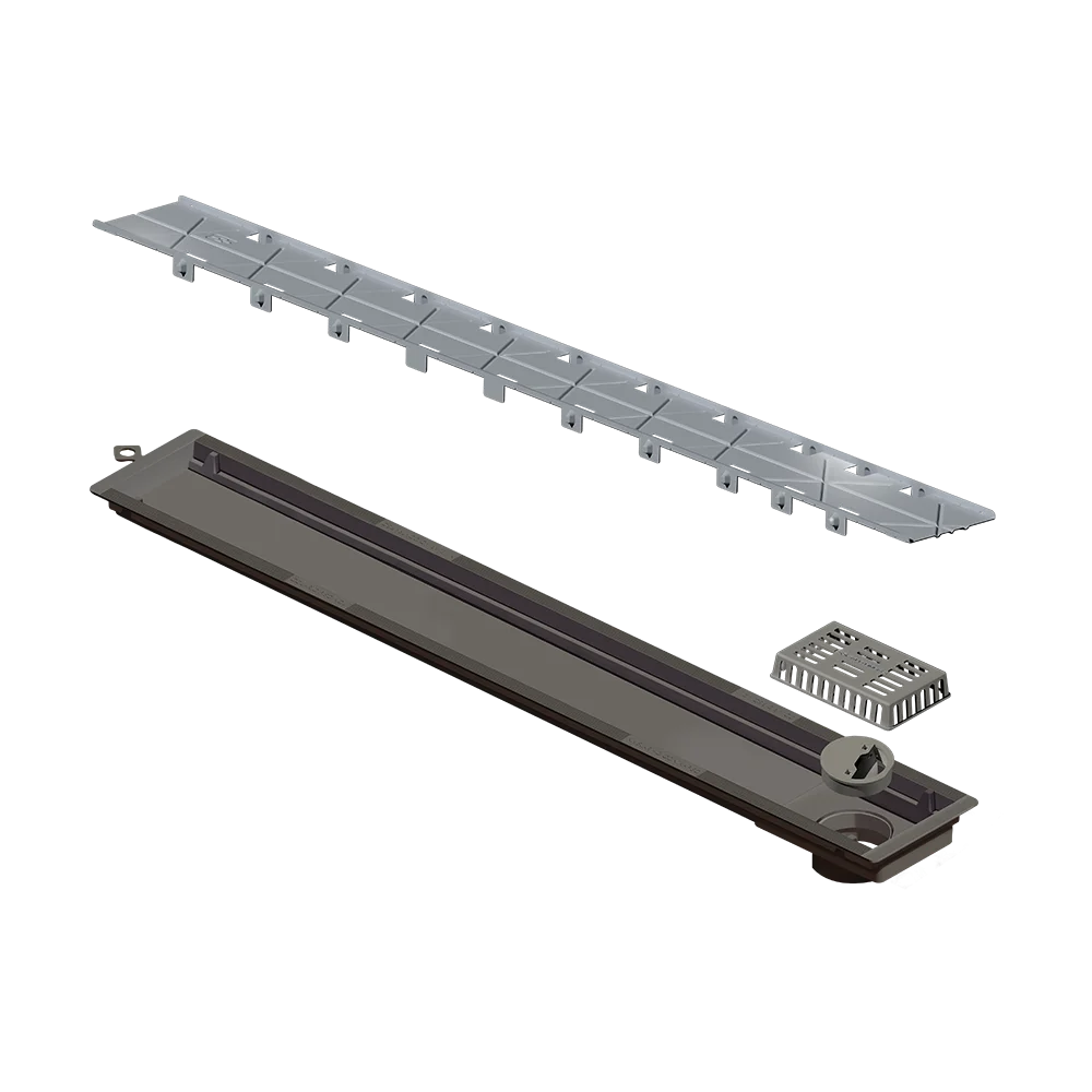 Ralo Linear Elleve Versalite 50cm Tampa Oculta - Saída Lateral